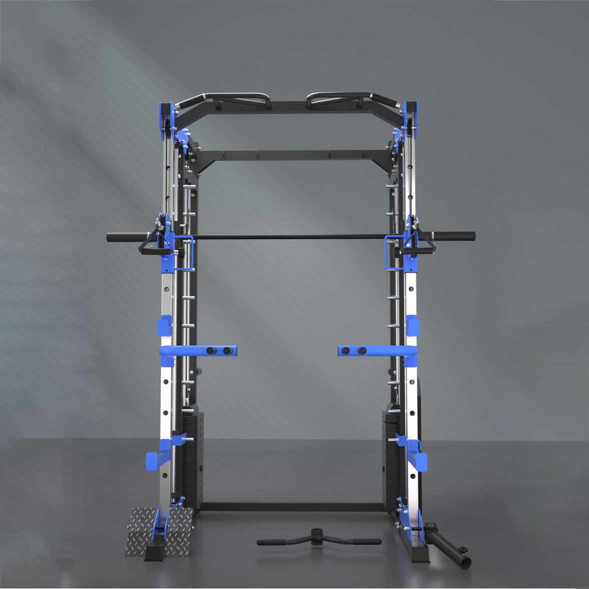Home Gym Exercise - ホームジムフィットネス機器 多機能ステーション スクワットラックとスミスマシン付き 個人トレーニング用 1