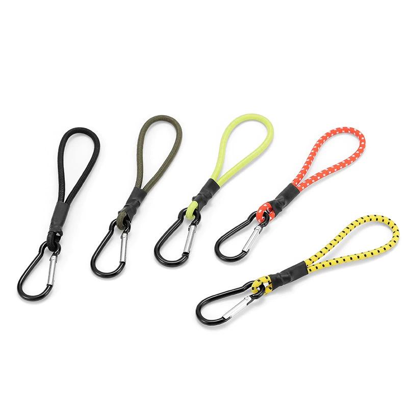 Resistance Band Heavy - 5 個の高耐久バンジーコード弾性タイストラップストリングカラビナフックカヤックサイクリング荷物梱包ロープキャンプアクセサリー