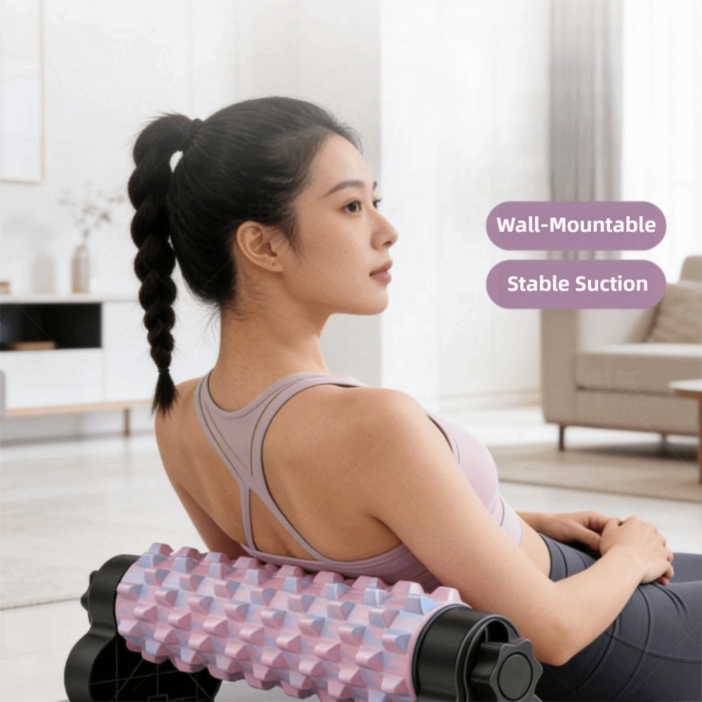 Home Gym Body Solid - ソリッドフォームマッサージフォームローラー サクションカップ付き筋肉弛緩ボディフォームローラー 取り外し可能なブラケット サクションカップ付きフォームローラー ホームジム用