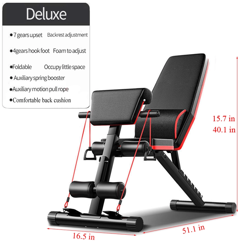 Home Gym Setup - 人気のホームエクササイズジム 調節可能な折りたたみ式ダンベルチェア ウェイトリフティングシットアップダンベルベンチセット