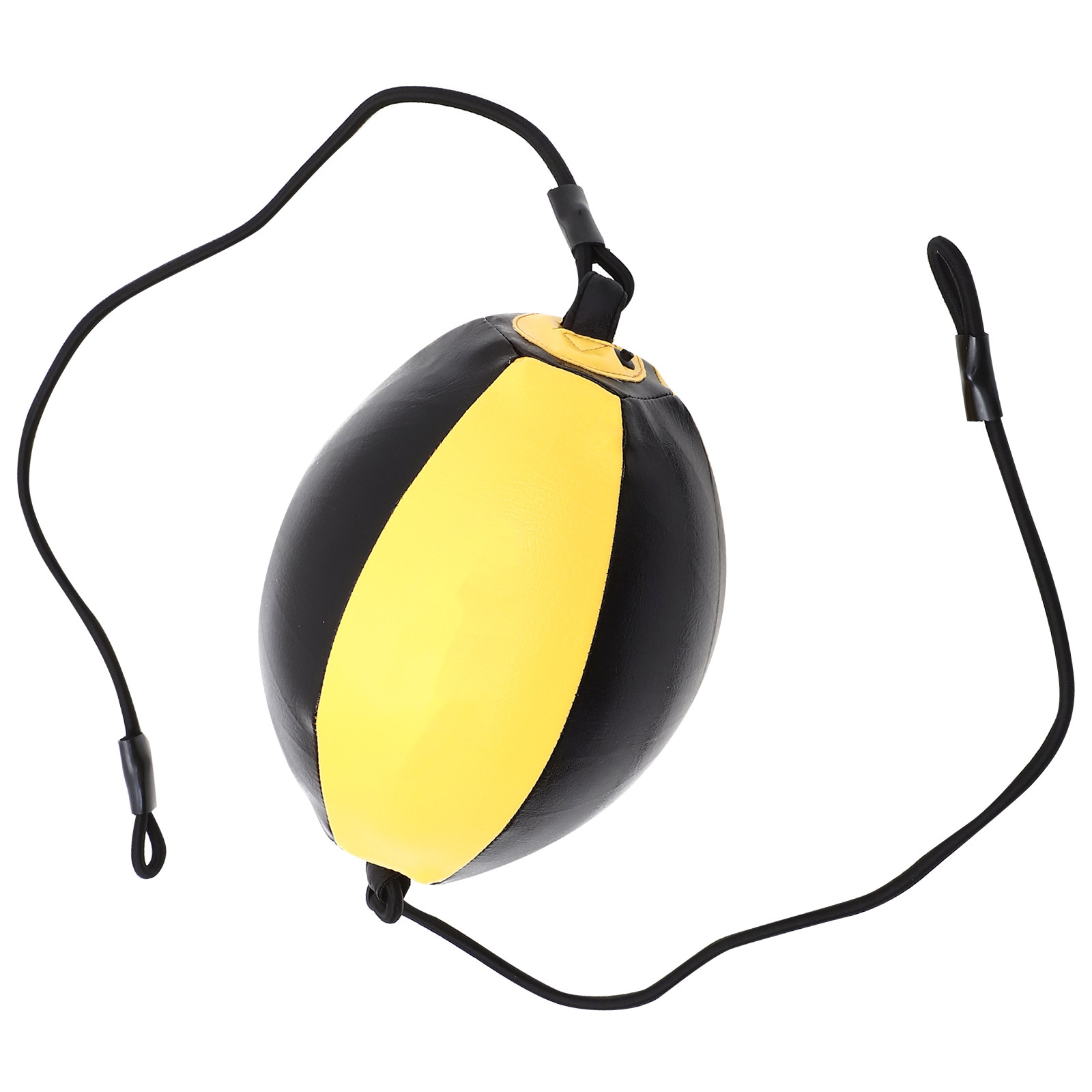 Speed Bag Boxing - ダブルエンドボールボクシングスピードボール ブラックイエロー ポータブルトレーニング パンチング精度ワークアウト 敏捷性エクササイズ ボクシングバッグ