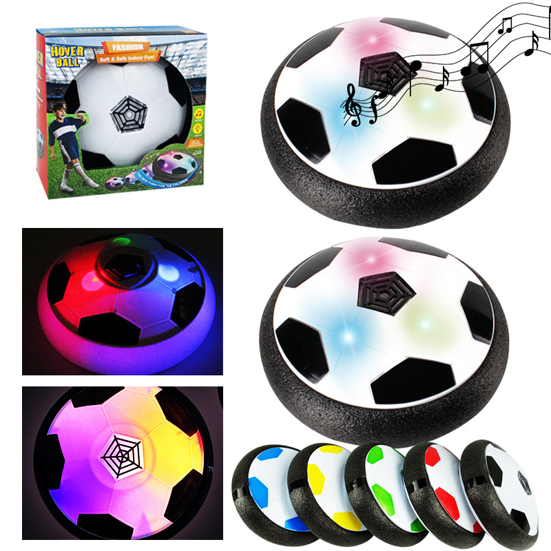 Home Gym Kids - LED バブルサッカー子供用インタラクティブゲームおもちゃ 音楽とライト付き フローティング屋内モバイルスライド フラットサッカースポーツ 子供用ギフト用