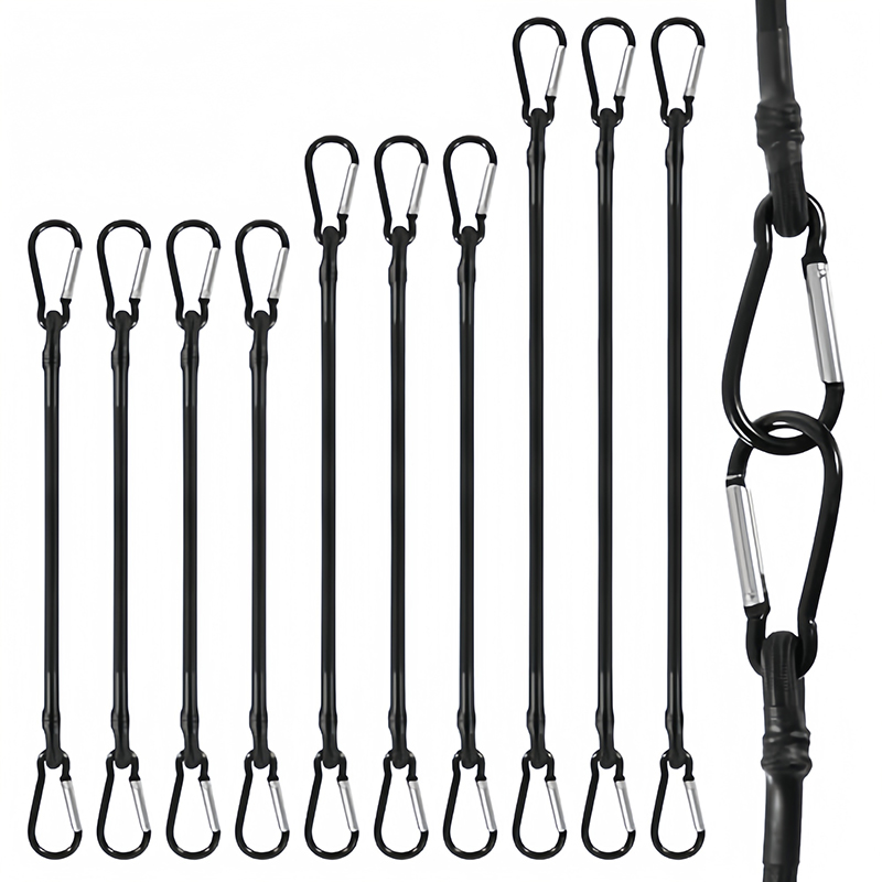 Resistance Band Heavy - ヘビーデューティーバンジーコード フック付き 60/90/120cm カヤック、サイクリング、荷物の梱包、キャンプ用品用の伸縮性タイストラップ