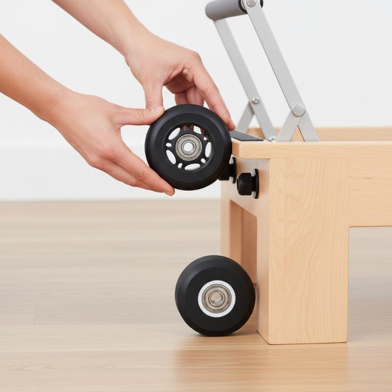 Home Gym Exercise - ピラティスリフォーマーホイール、ピラティスコアベッドパーツサイレントローラーベアリングホイール、家庭用ワークアウトジムフィットネスエクササイズ機器用