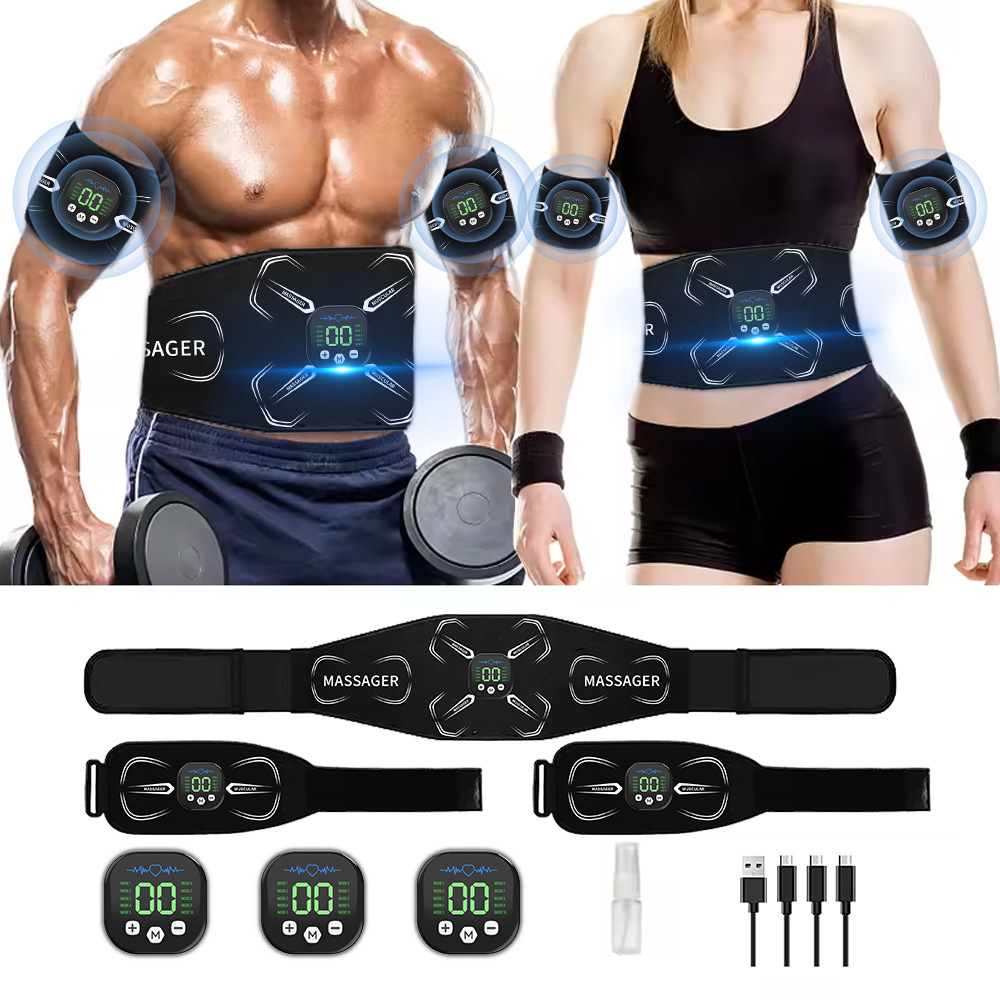 Home Gym Setup - EMS 筋肉刺激装置腹部トレーナー腹筋トナー腕腹脚エクササイズワークアウト減量脂肪燃焼ホームジムフィットネス機器