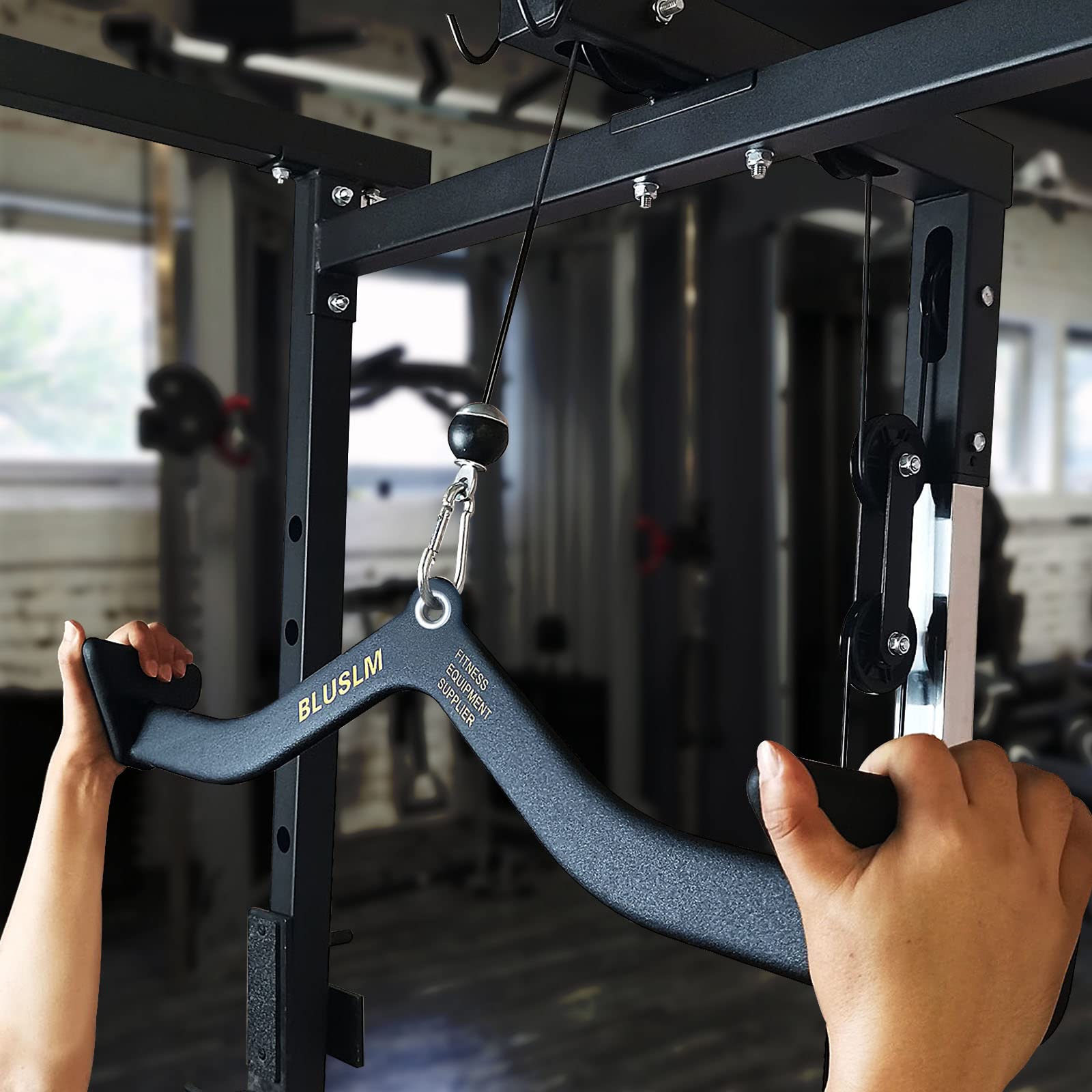ホームジムフィットネスラットプルダウンハンドルグリップトレー - Home Gym Rowing Machine のレビューと価格