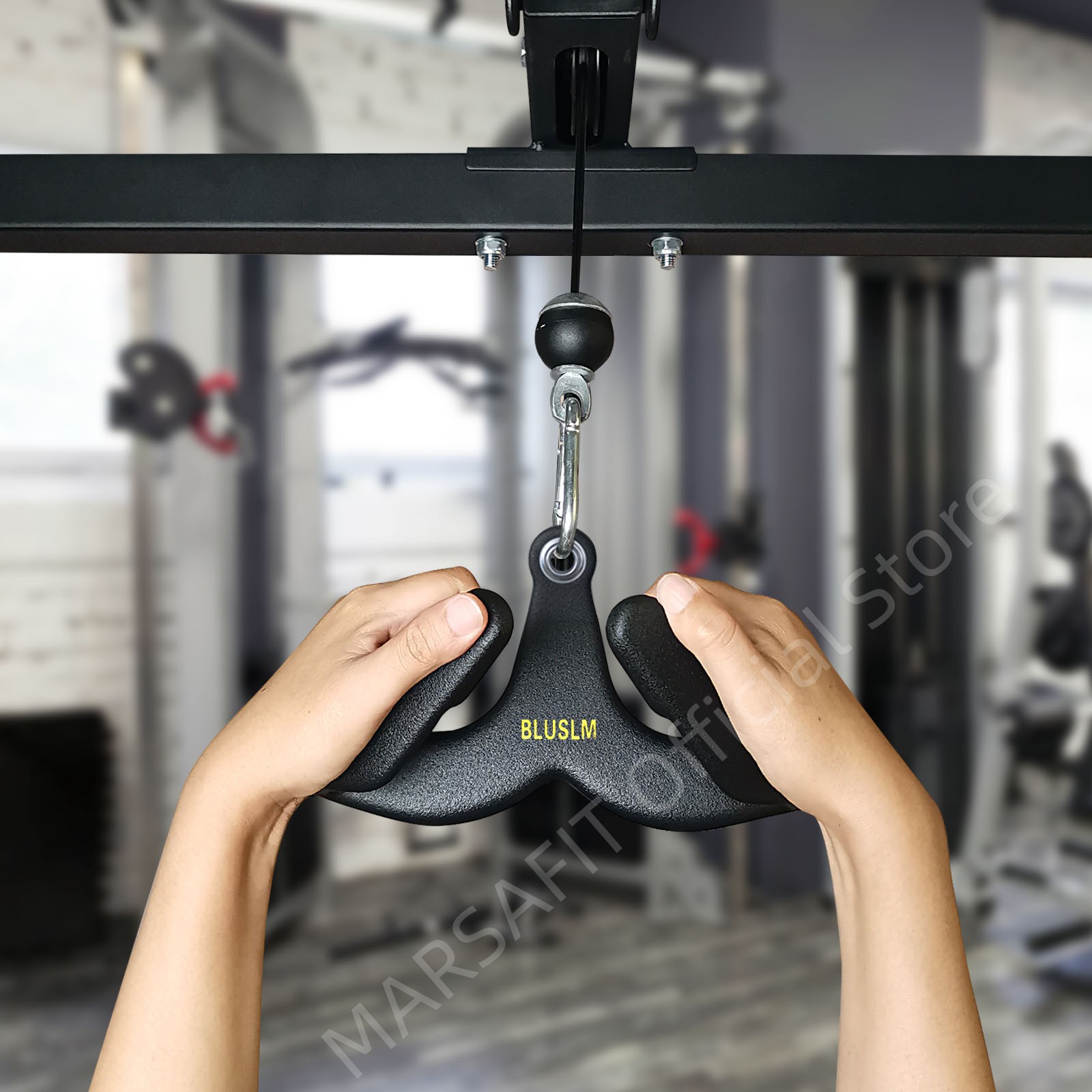 ホームジムフィットネスラットプルダウンハンドルグリップトレー - Home Gym Rowing Machine のレビューと価格