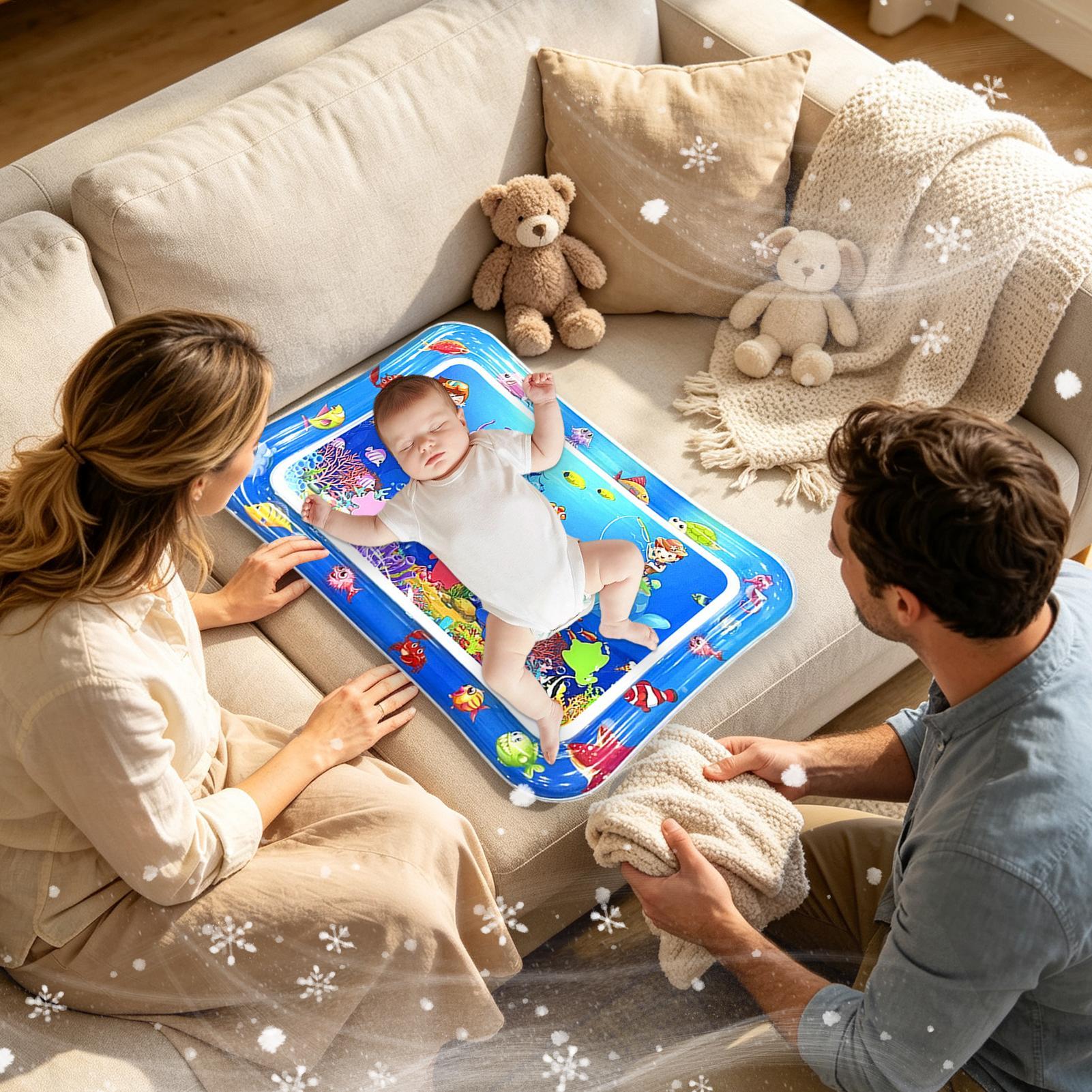子供用水遊びマット、膨らませるタイプの感覚刺激を与える漫画風 - Home Gym Floor のレビューと価格
