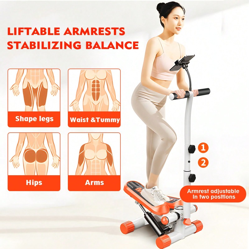 抵抗バンド付きミニステッパー – 高さ調節可能 350LB  - Home Gym Portable のレビューと価格