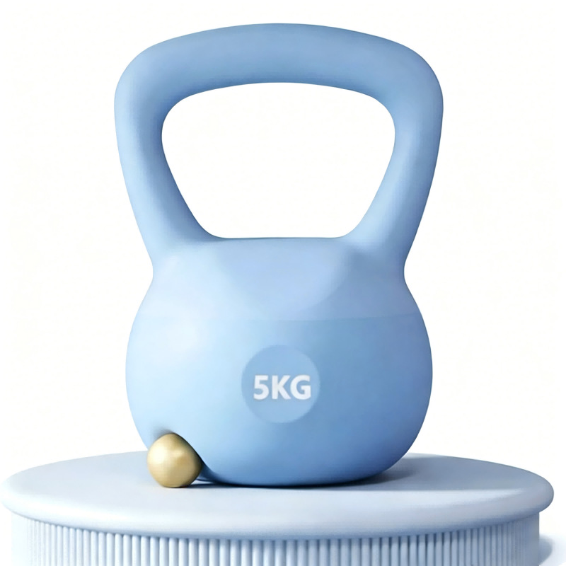 5KG PVCケトルベル 滑り止めグリップ付き 床に優しい  - Home Gym Floor のレビューと価格