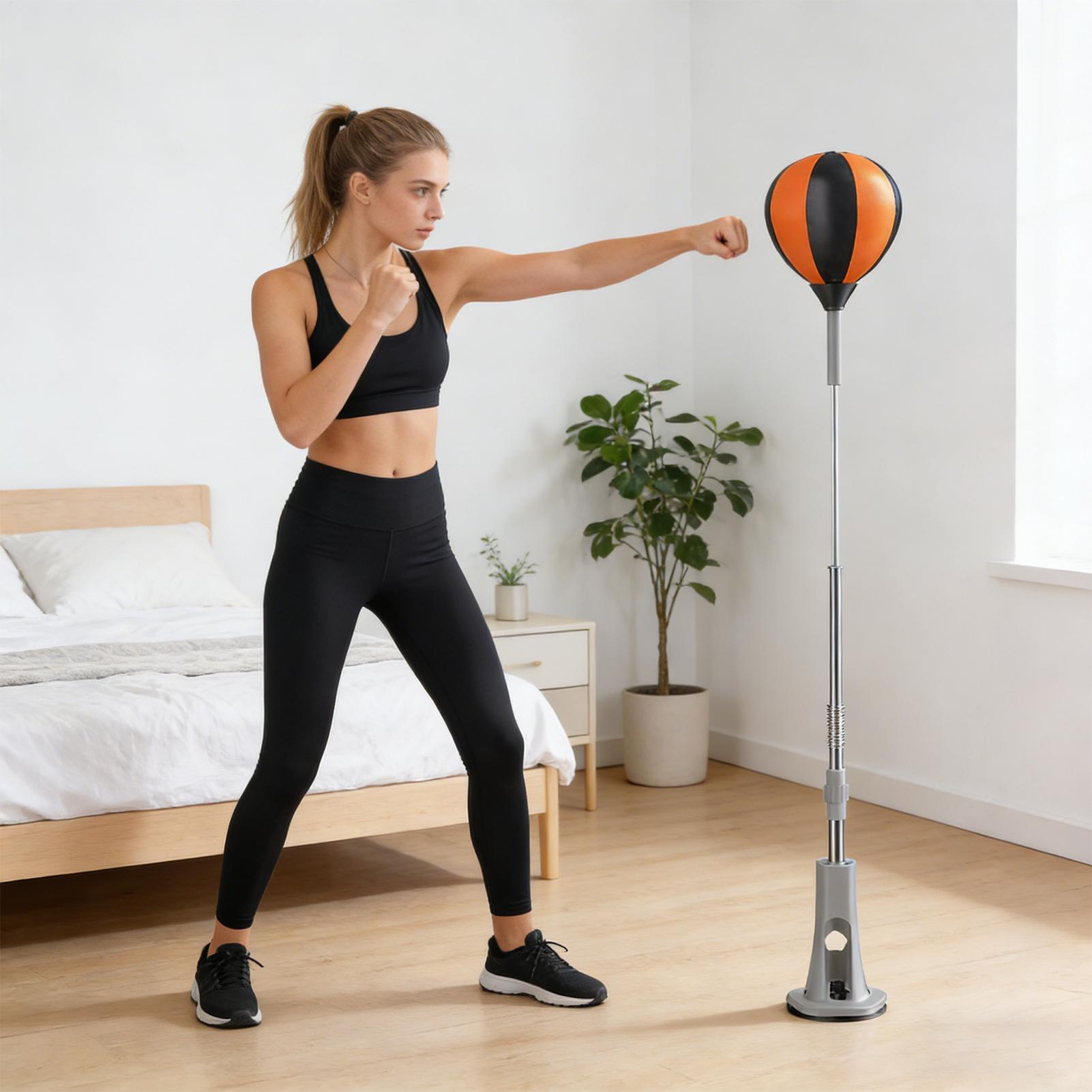 パンチングバッグスタンド付き ボクシングトレーナー 吸盤ベー - Home Gym Kids のレビューと価格
