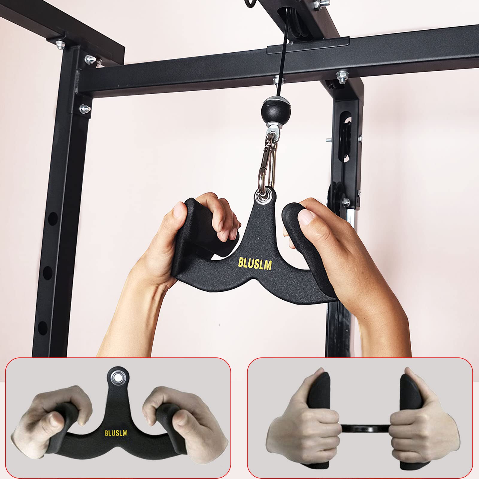 ホームジムフィットネスラットプルダウンハンドルグリップトレー - Home Gym Rowing Machine のレビューと価格