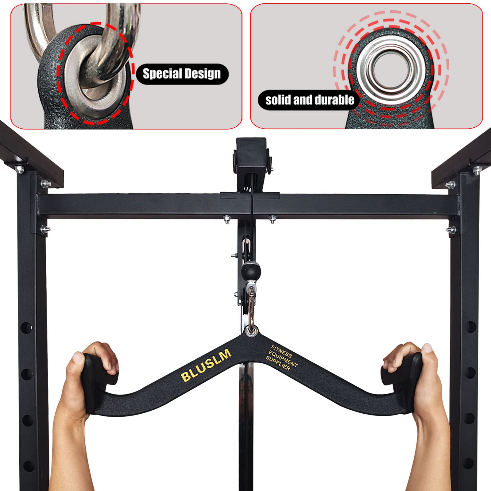 ホームジムフィットネスラットプルダウンハンドルグリップトレー - Home Gym Rowing Machine のレビューと価格