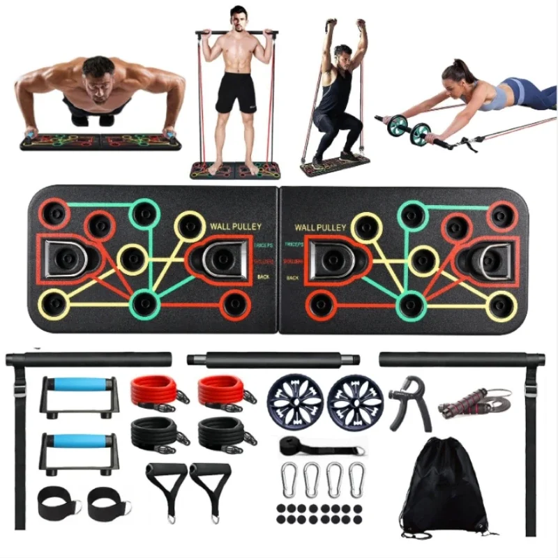 多機能プッシュアップボード ピラティスバーセット レジスタン - Home Gym Full Setup のレビューと価格