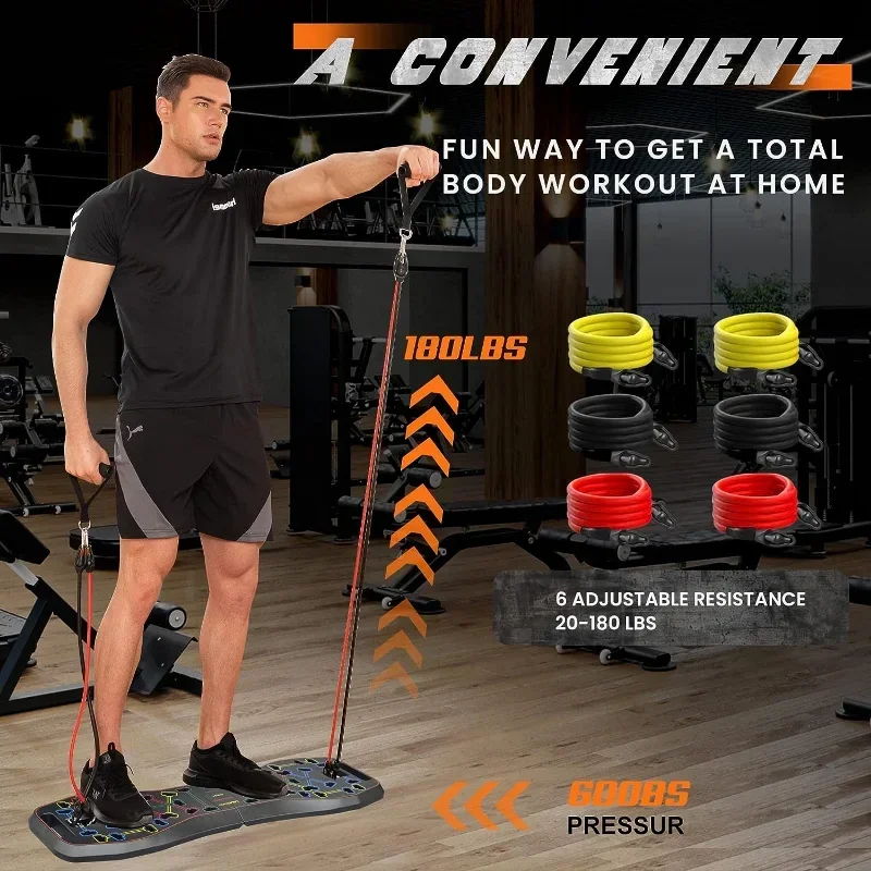 多機能プッシュアップボード ピラティスバーセット レジスタン - Home Gym Full Setup のレビューと価格