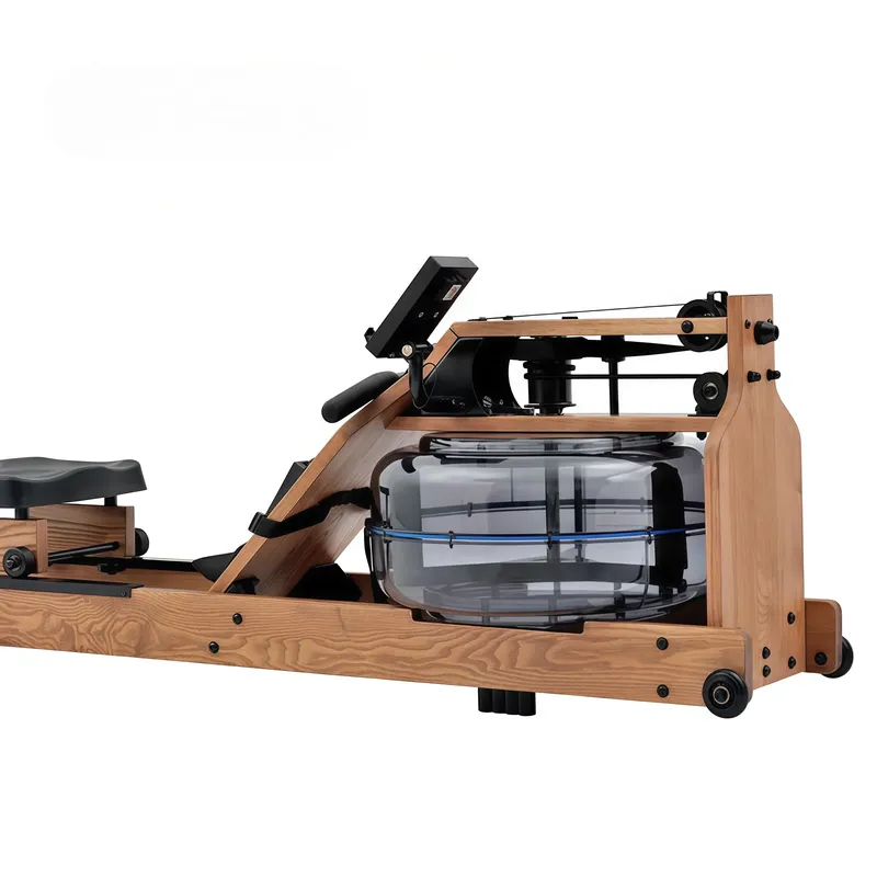 調整可能な木製ウォーターローイングマシン、輸入無垢材ホームジ - Home Gym Rowing Machine のレビューと価格