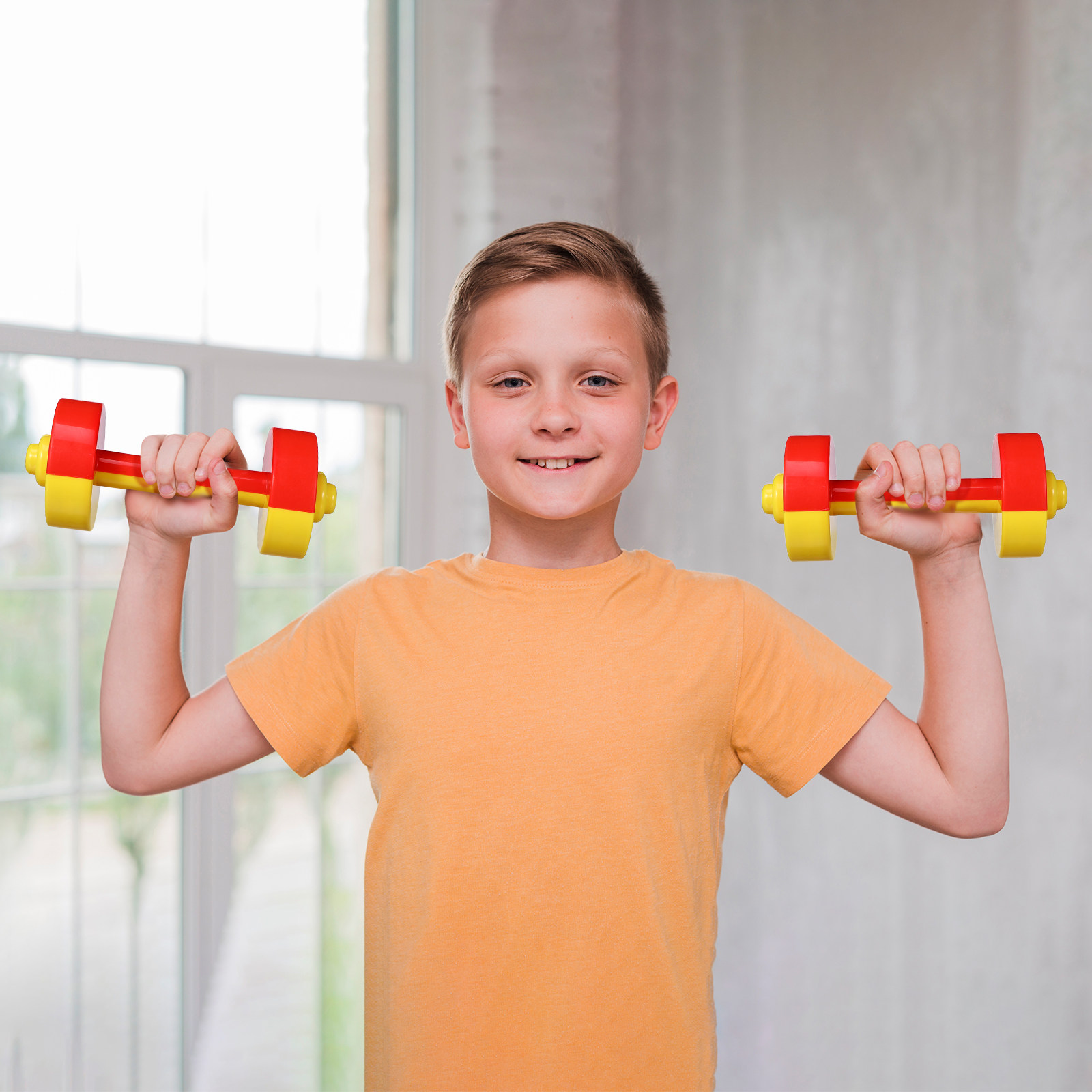 1 ペア子供用プラスチックダンベルバーベル子供フィットネス小 - Home Gym Kids のレビューと価格