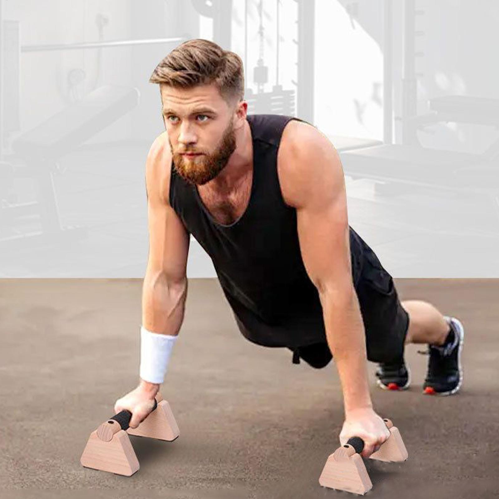 木製キャリステニクスバー、無垢材パラレット、プッシュアップバ - Home Gym Body Solid のレビューと価格