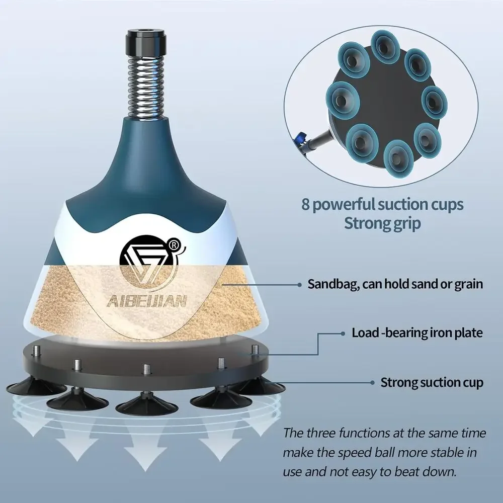 高さ調節可能なボクシングバッグスタンド、スピードボール付き、 - Speed Bag Boxing のレビューと価格