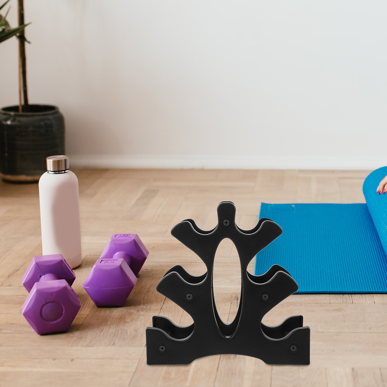 2個入りPP製ダンベルラック、ホームジム用コンパクト多層ダン - Home Gym Floor のレビューと価格