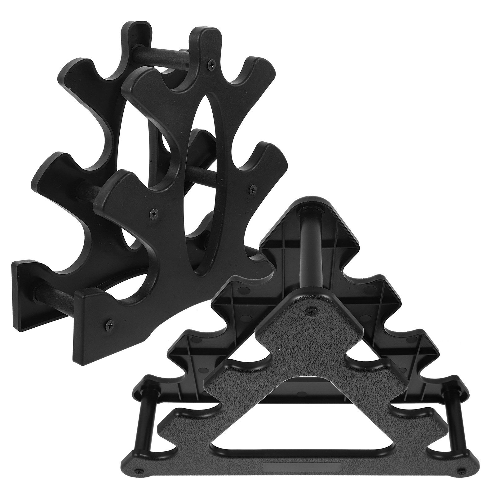 2個入りPP製ダンベルラック、ホームジム用コンパクト多層ダン - Home Gym Floor のレビューと価格