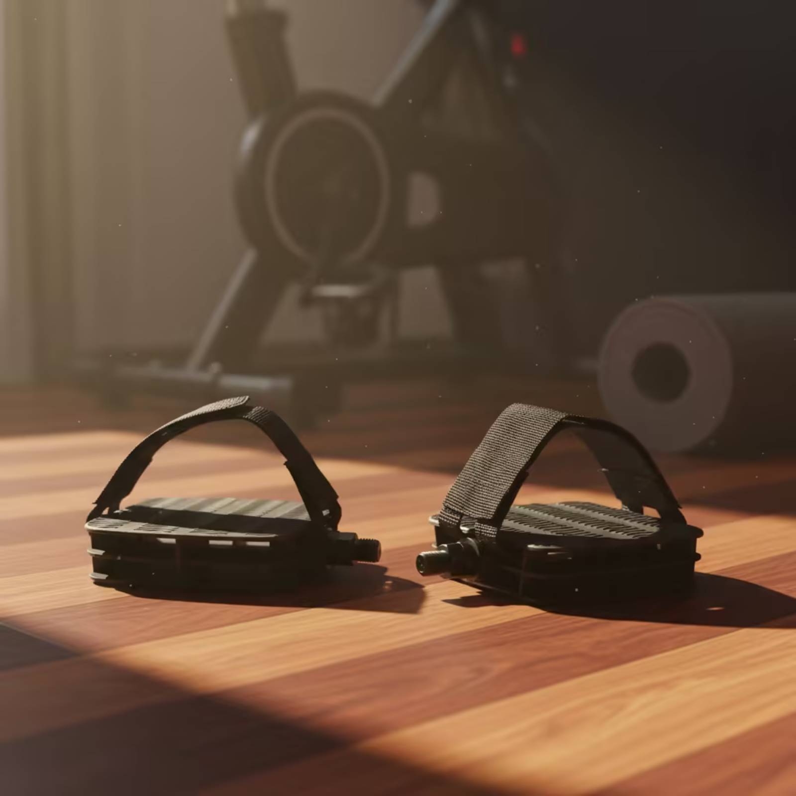 ストラップ付きエクササイズバイクペダル ストラップ付きネジ式 - Home Gym Exercise のレビューと価格