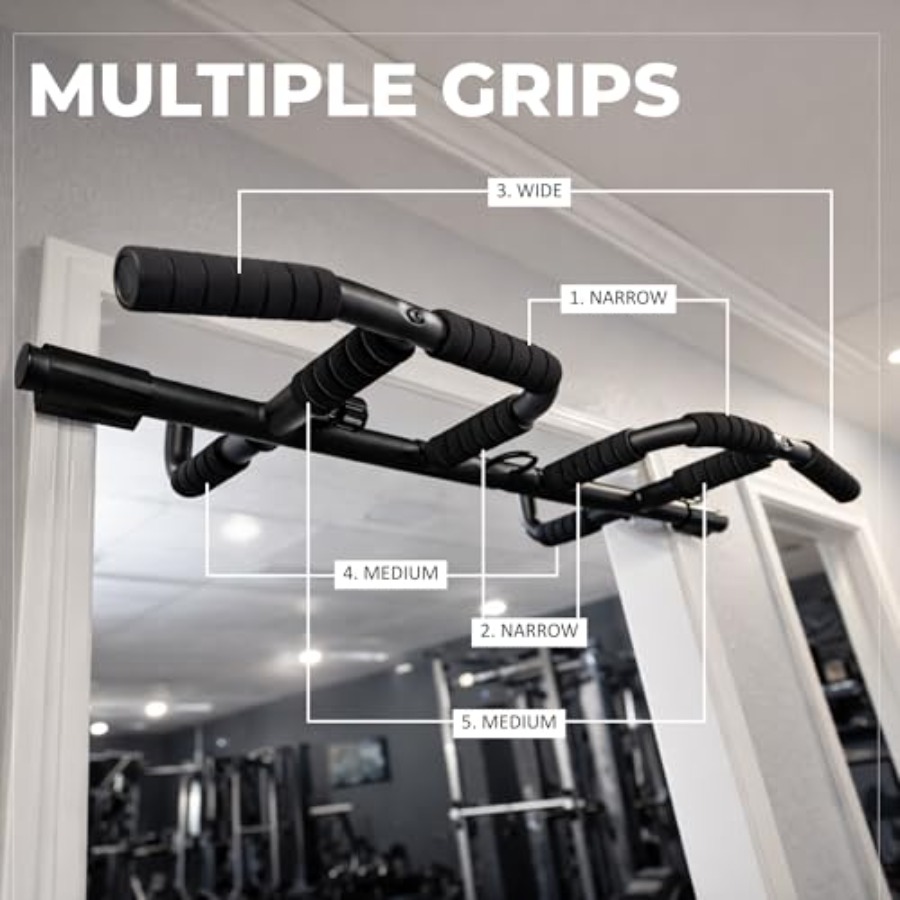 ドア枠懸垂バー セット サスペンションストラップ付き マルチ - Home Gym Setup のレビューと価格