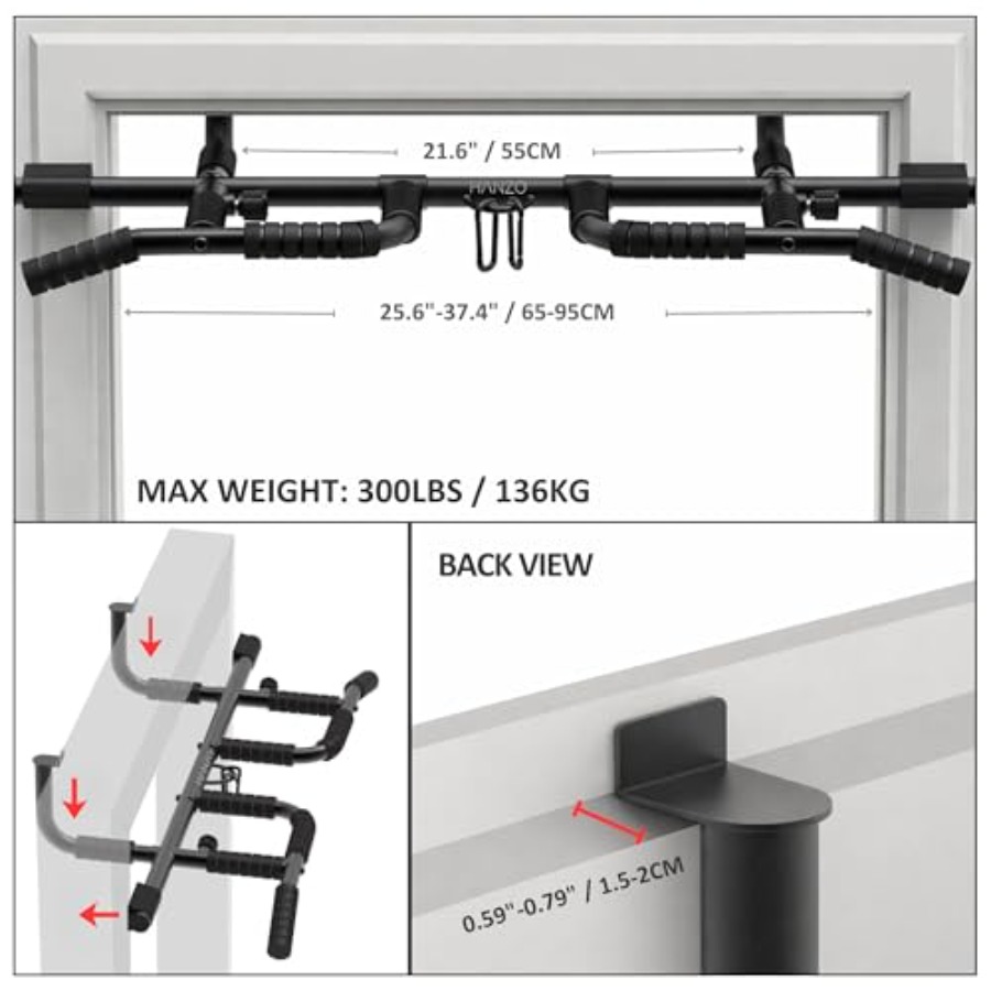 ドア枠懸垂バー セット サスペンションストラップ付き マルチ - Home Gym Setup のレビューと価格
