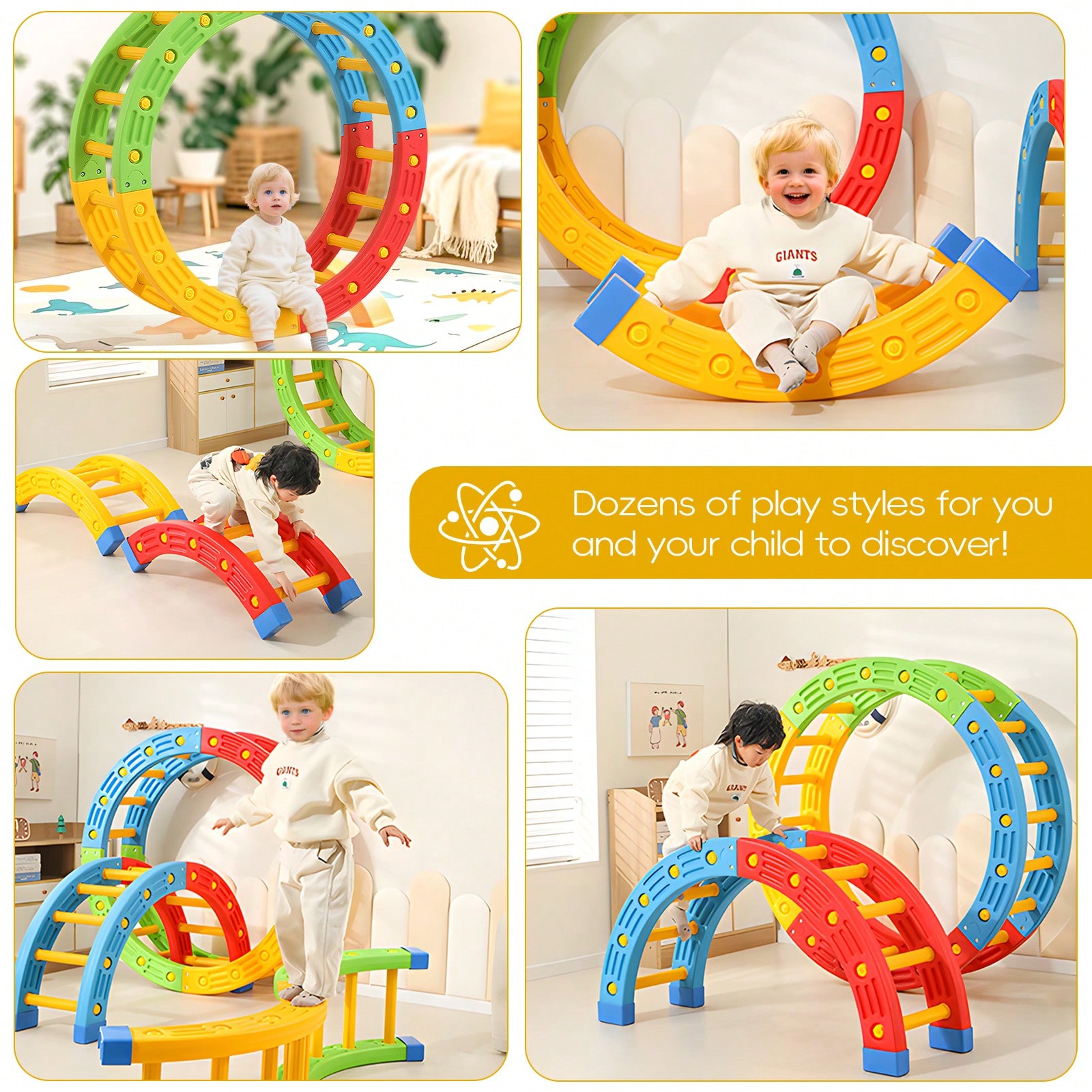 GCCSJ 2-in-1 折りたたみ式幼児用クライミングトイ - Home Gym Kids のレビューと価格