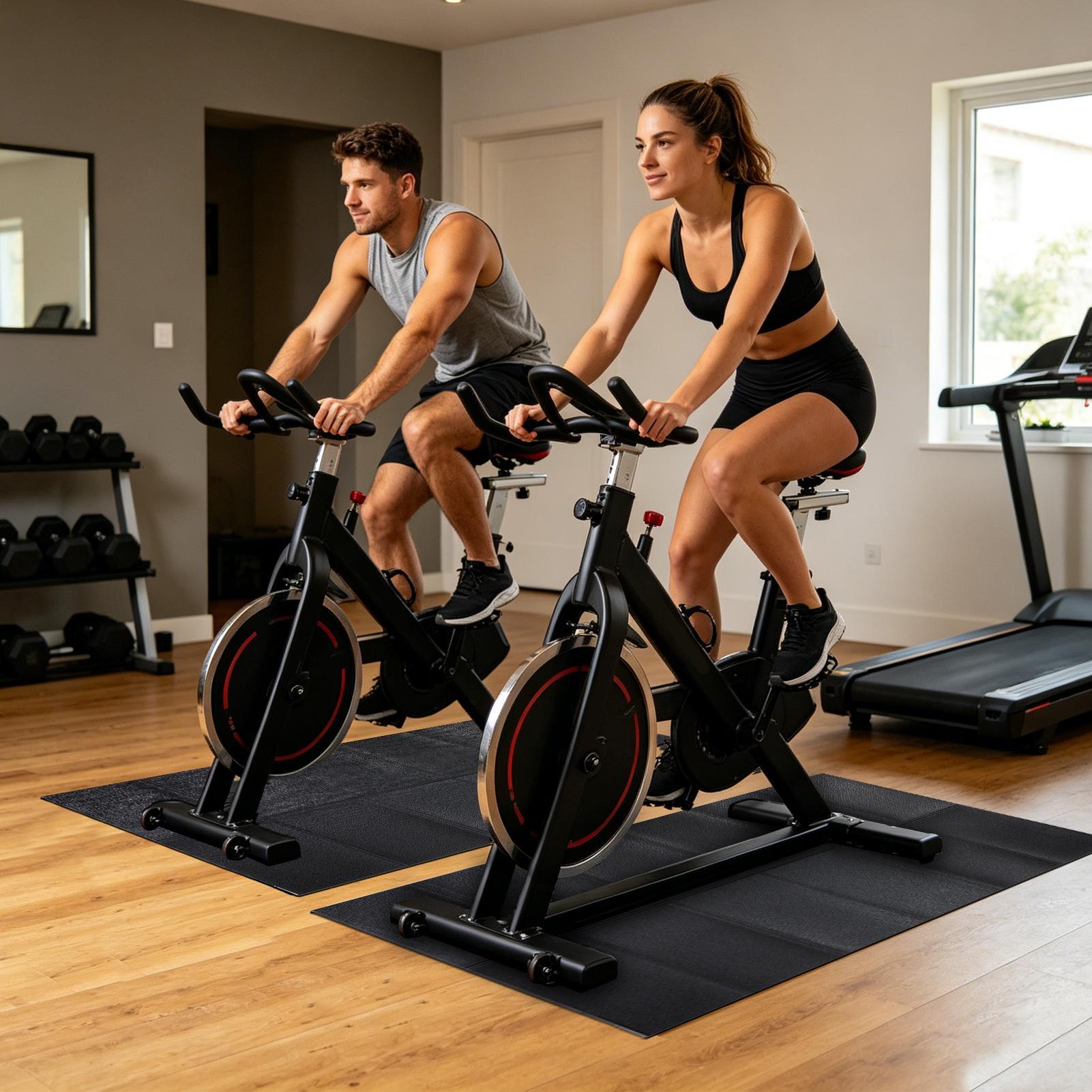 トレッドミルパッド高耐久防水折りたたみ式堅木床用トレッドミル - Home Gym Floor のレビューと価格
