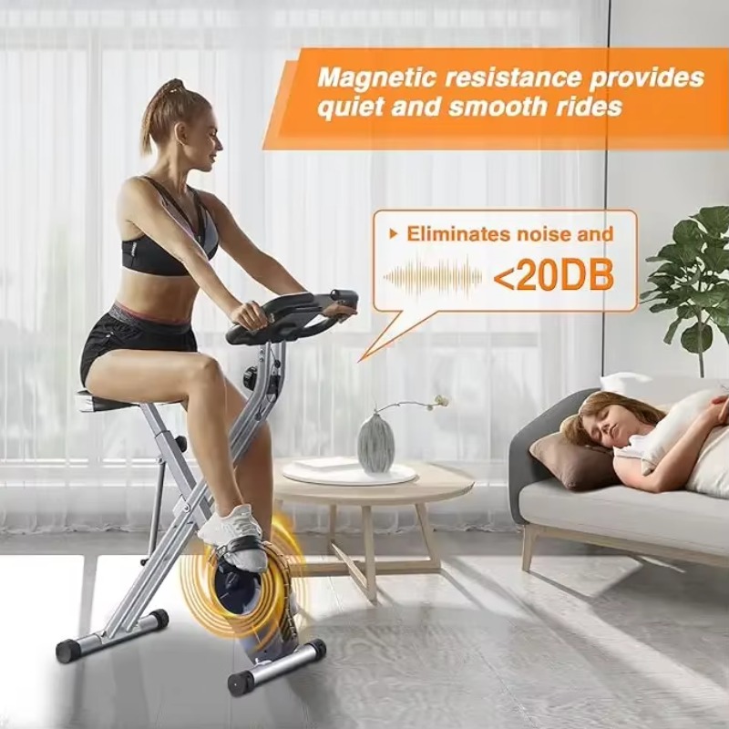 家庭用ジム用のポータブルスチール素材エクササイズバイク、折り - Home Gym Portable のレビューと価格