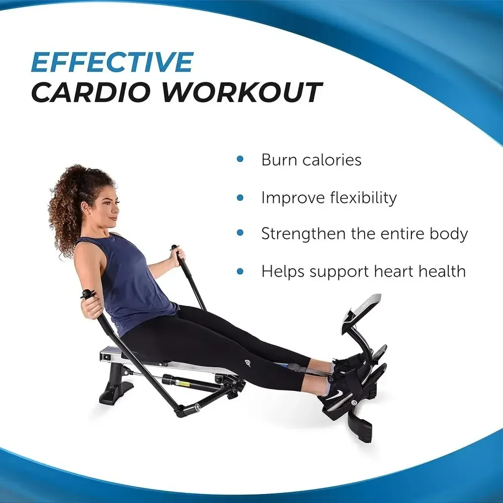 油圧式ローイングマシン、抵抗強度250ポンド、フィットネスト - Home Gym Rowing Machine のレビューと価格