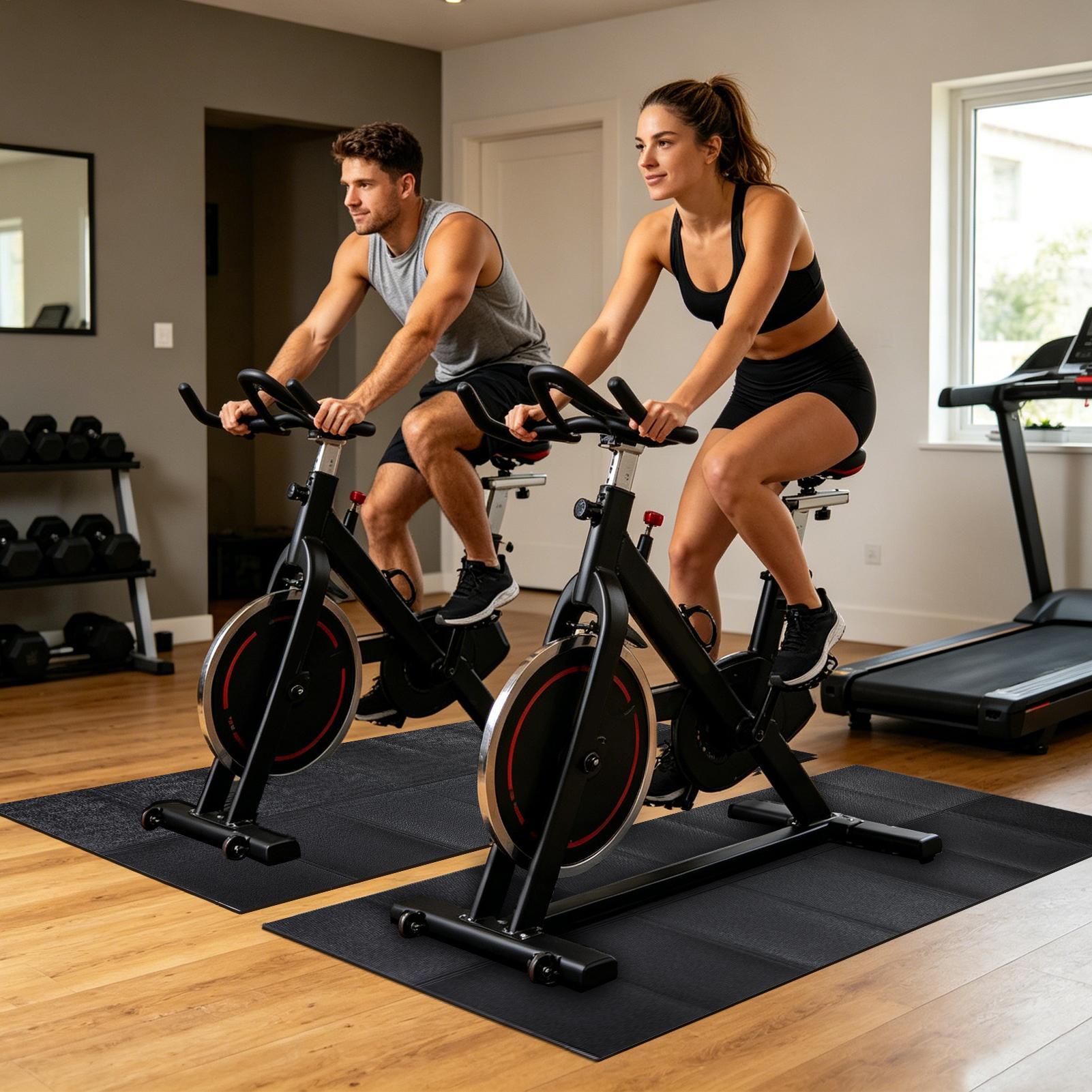 トレッドミルマットの下に置く、頑丈な防水折りたたみ式トレッド - Home Gym Floor のレビューと価格
