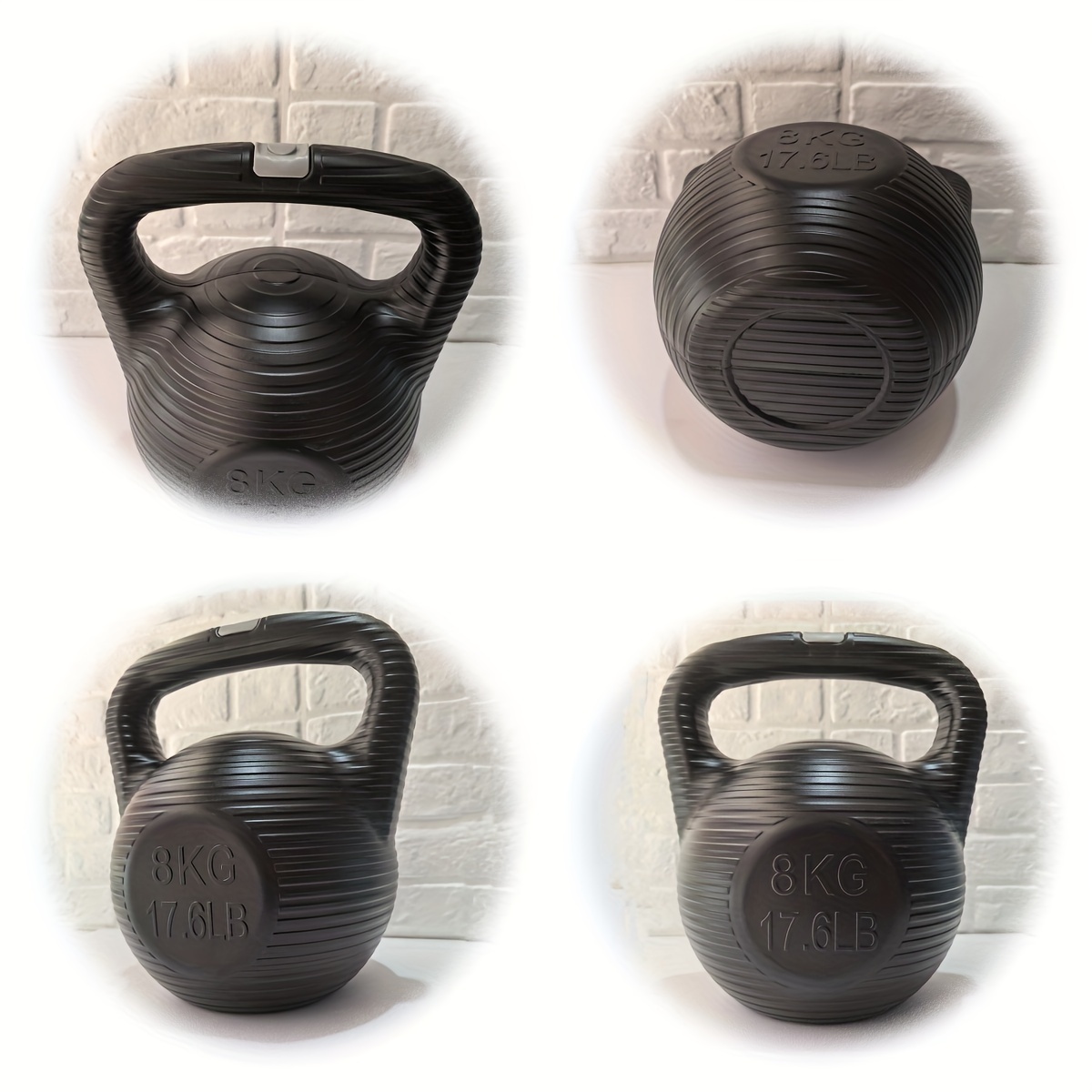 6/8KG水入り固形化ケトルベル、漏れ防止スナップ蓋付きポー - Home Gym Full Setup のレビューと価格